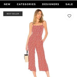 Revolve playa jumpsuit in Danica floral print